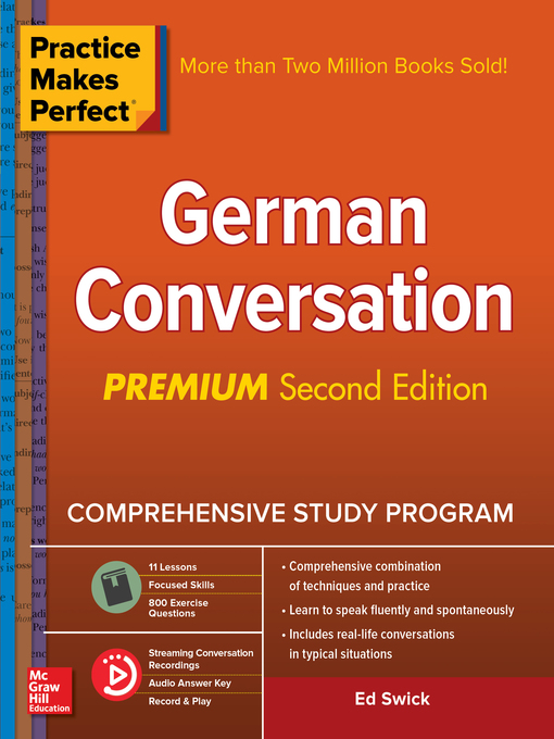 Title details for German Conversation by Ed Swick - Wait list